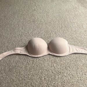 Strapless PINK nude bra 34B